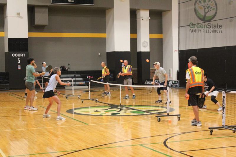 Several games in progress at the GreenState Family Fieldhouse